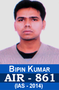 Bipin Kumar AIR-861 IAS-2014