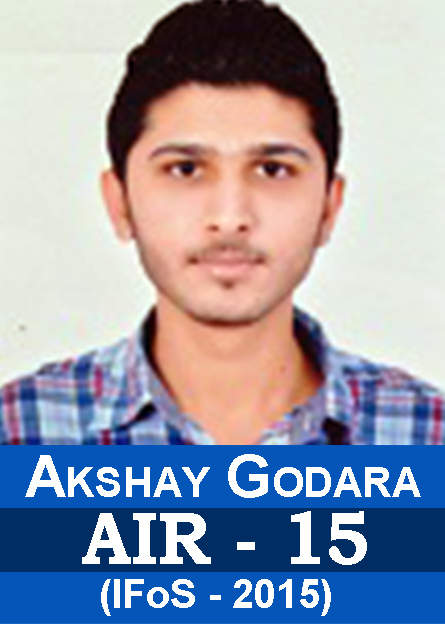 IFoS-2015 Examination Successful Students Results AIR-15 Akshay Godara