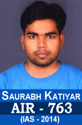 Saurabh Katiyar AIR-763 IAS-2014