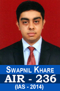 Swapnil Khare AIR-236 IAS-2014